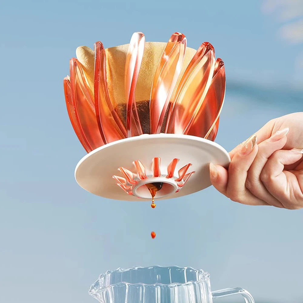 V shaped 60 Coffee Maker Set Coffee Filter Cup Hand drip Filter Cup Crystal Eye coffee dripper pour over Conical reusable filter