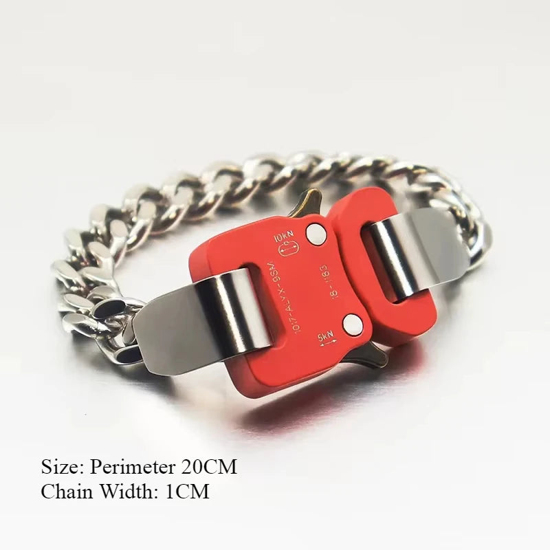 Unisex Street Fashion Trend 1017 ALYX 9SM Functional Bracelet Gift Box Packaging Open Buckle Men Women ALYX Accessories