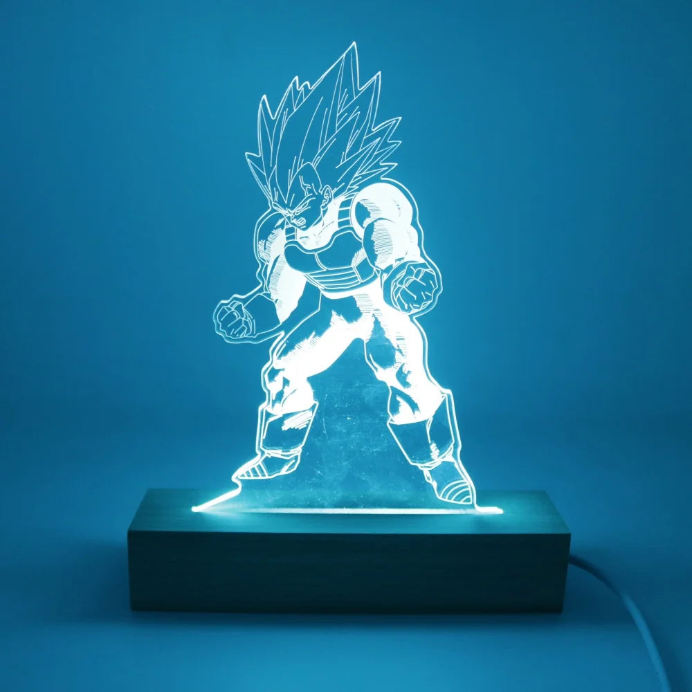 Gaming Room Lamp Anime Goku Night Light Luces Led Lights For Bedroom Home Decoration Usb Small Rgb Lighting Xmas Birthday Gifts