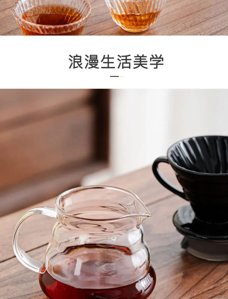 New V60 Travel Hand Brew Coffee Electric Bean Grinder Gift Box Set Stainless Steel Coffee Suitable for Pot Household Storage
