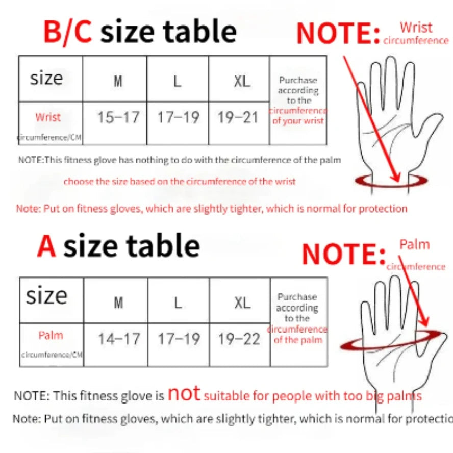 1 Pairs Weightlifting Training Gloves for Men Women Fitness Sports Body Building Gymnastics Gym Hand Wrist Palm Protector Gloves