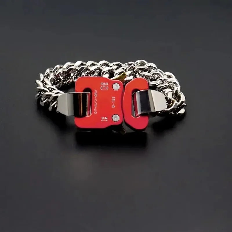 Unisex Street Fashion Trend 1017 ALYX 9SM Functional Bracelet Gift Box Packaging Open Buckle Men Women ALYX Accessories