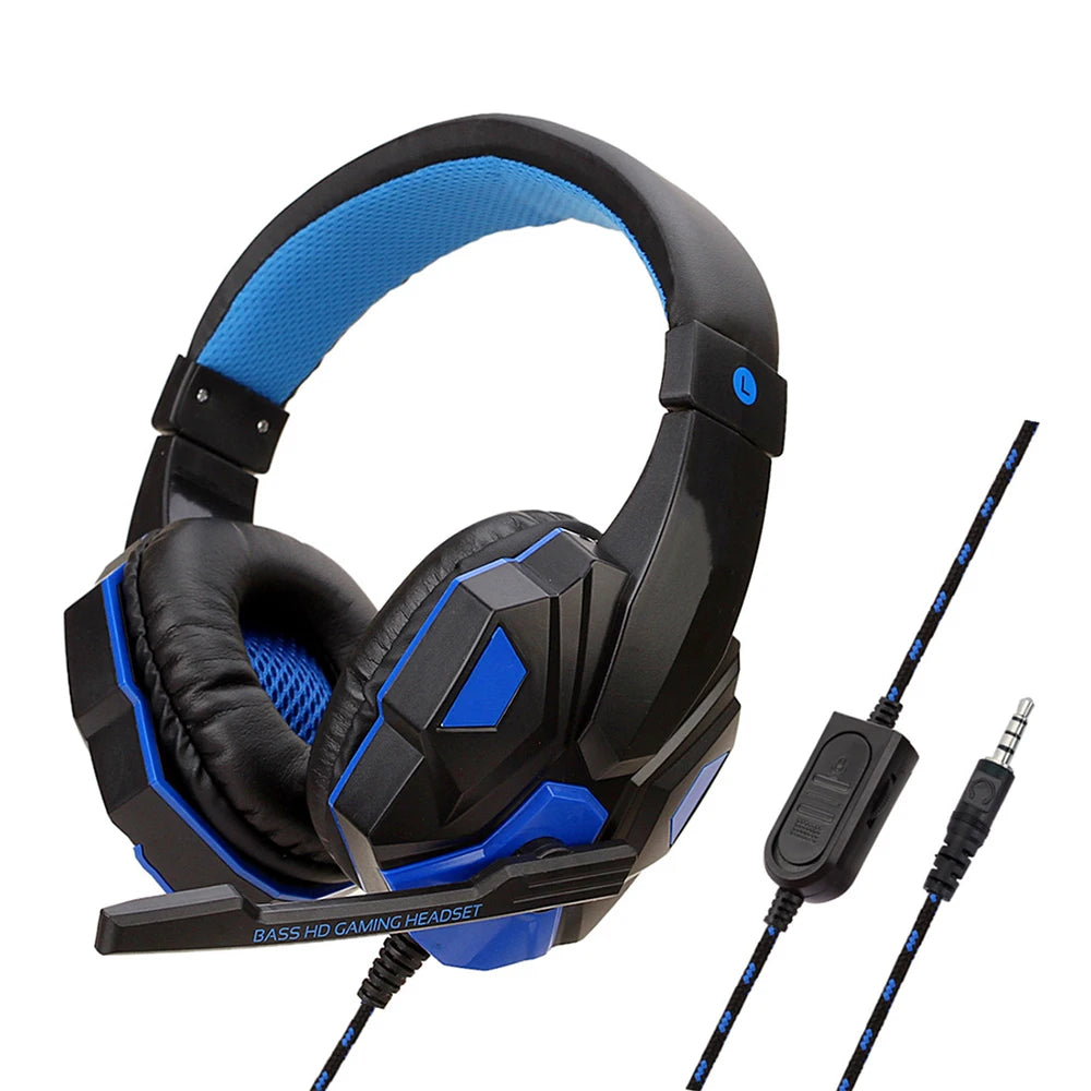 3.5mm Gaming Wired Gaming Headphones With 120° Adjustable HD Microphone For Computer PS4 PS5 Xbox Bass Stereo PC Gaming Headset