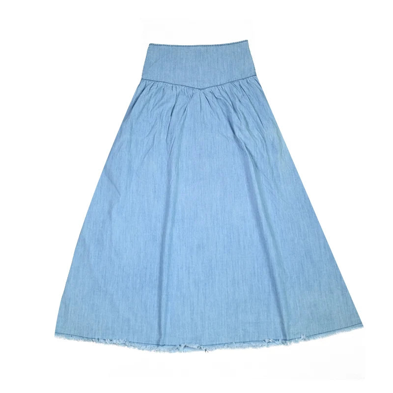 Summer kids clothes denim blue boy and girl dress t-shirt top set baby romper skirt colorful embroidery stripes children outfit