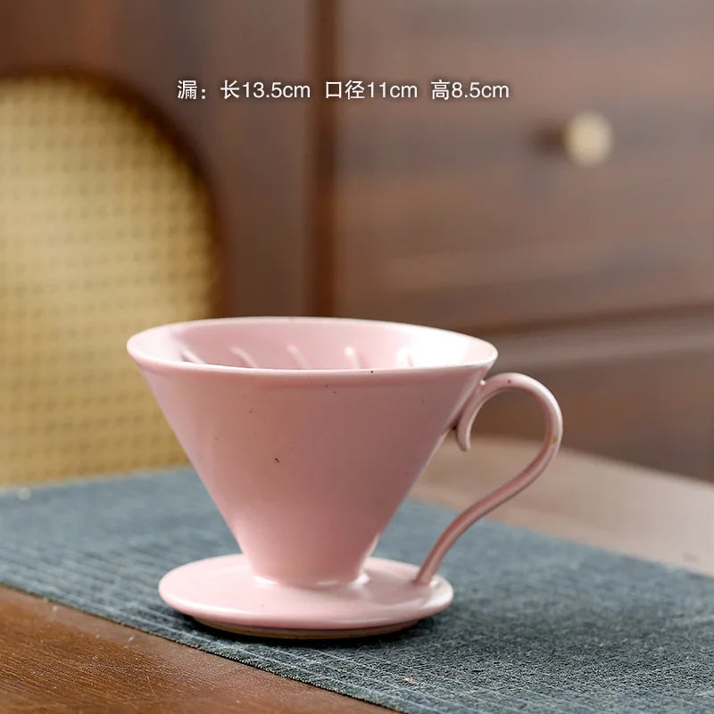 Ceramic V60 Coffee Dripper Funnel Large Capacity Sharing Pot Hand Pour Tool
