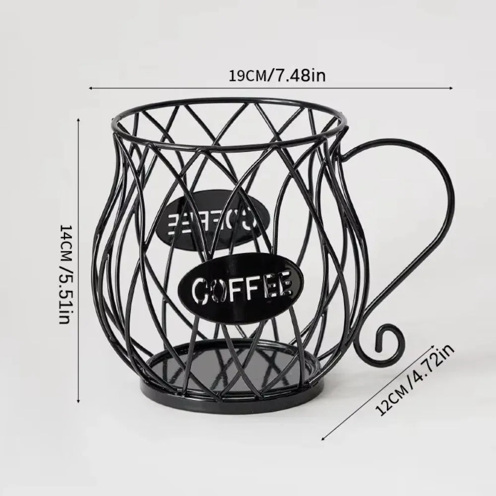 Large Capacity Coffee Pod Holder Irregular Shape Coffee Pod Coffee Capsule Holder Storage Cup Home Decoration