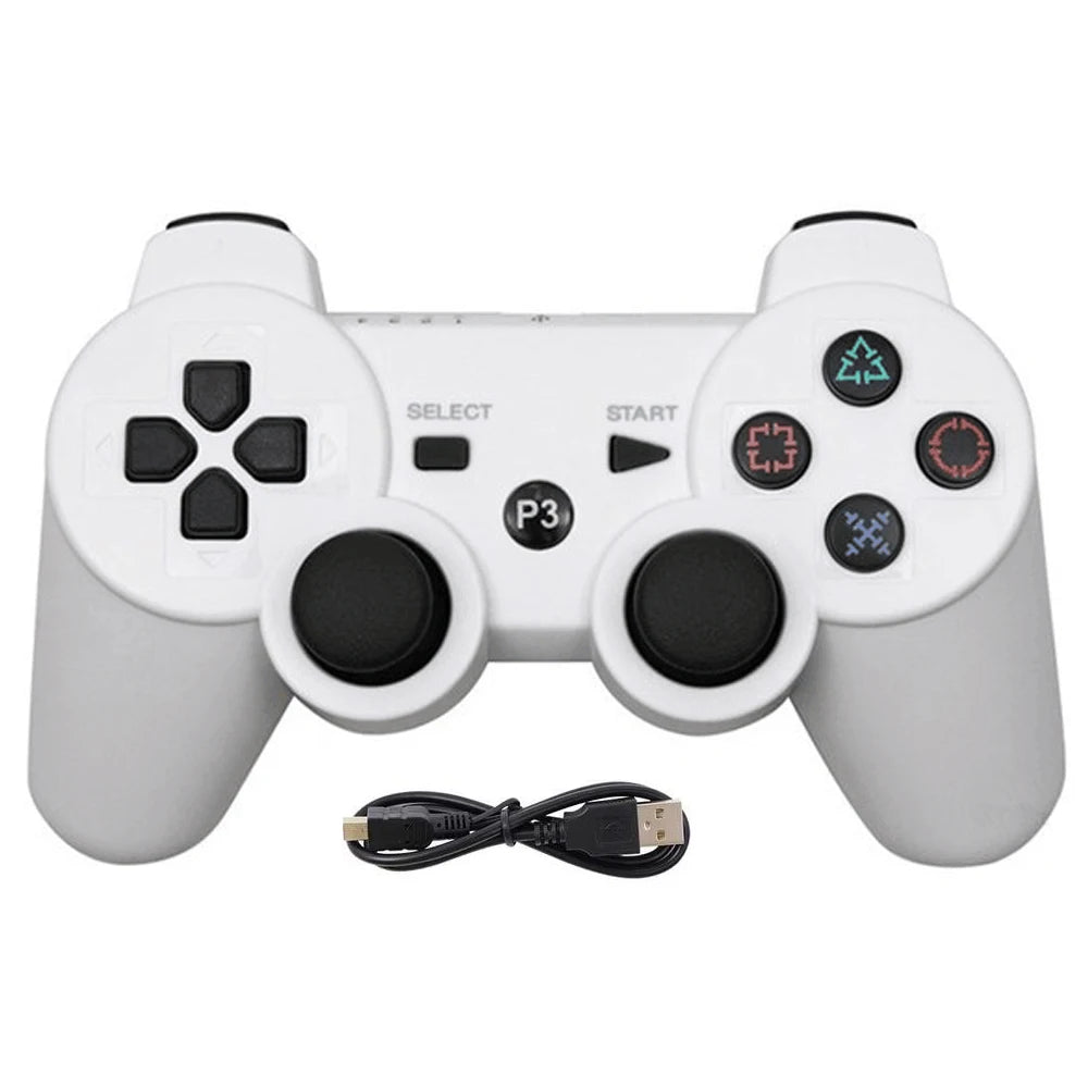 Game Controller For Playstation 3 PS3 Consoles PC/Android TVs /Game Boxe,W/Upcraded Joysticks 6-aix Gryo Dual Vibration Gamepads