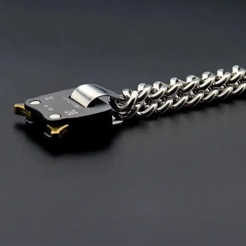 Unisex Street Fashion Trend 1017 ALYX 9SM Functional Bracelet Gift Box Packaging Open Buckle Men Women ALYX Accessories