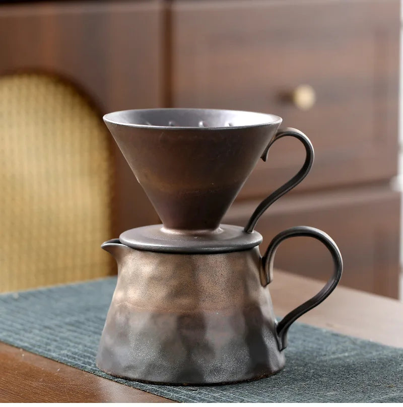 Ceramic V60 Coffee Dripper Funnel Large Capacity Sharing Pot Hand Pour Tool