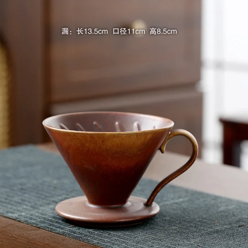 Ceramic V60 Coffee Dripper Funnel Large Capacity Sharing Pot Hand Pour Tool