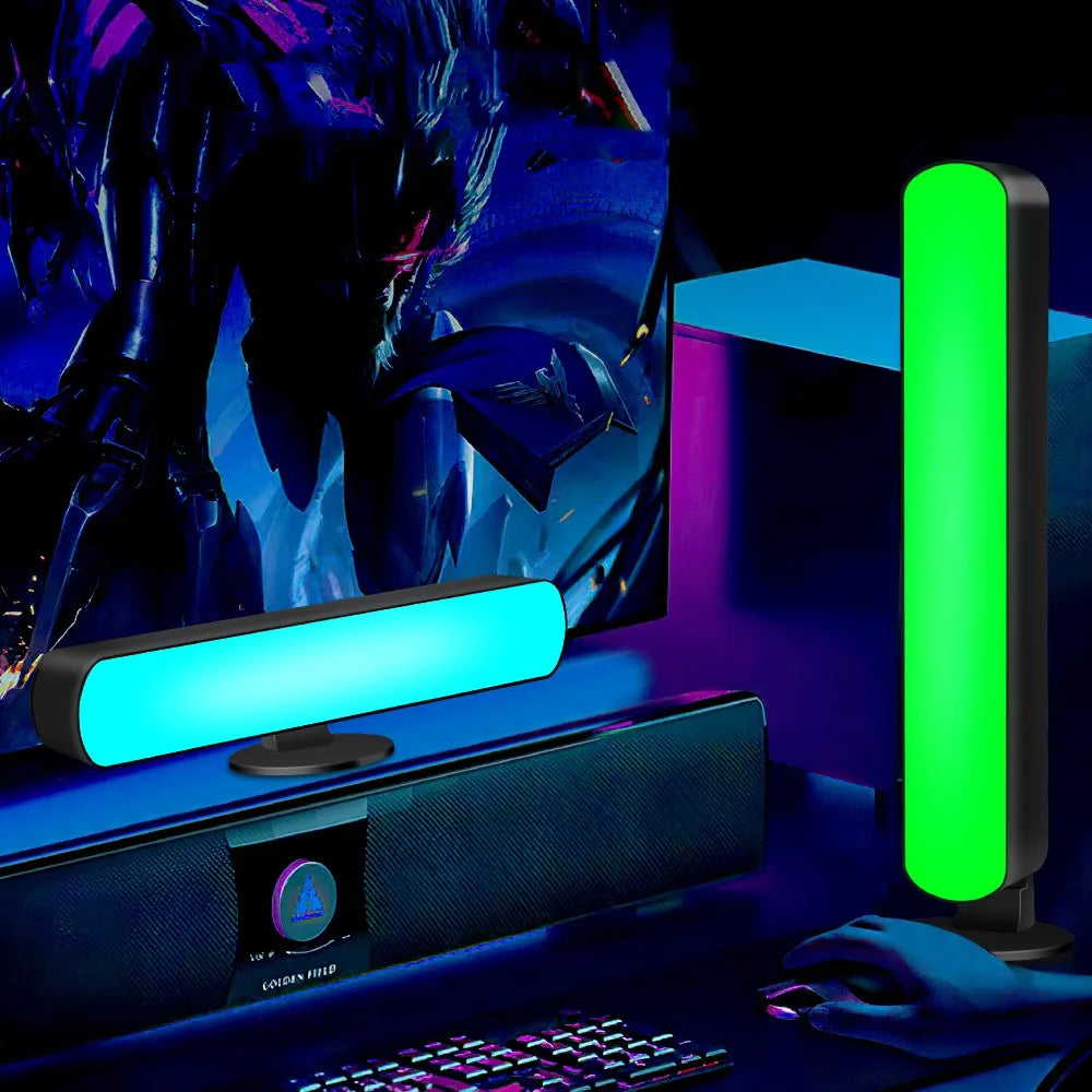 Music Sync LED Night Light Bars RGB Atmosphere Lamp With Remote Control For Gaming TV Bedroom Decoration Desktop Lamp
