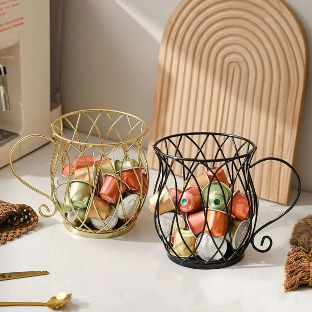 High Quality Large Capacity Coffee Pod Holder Coffee Pod Storage Cup Coffee Capsule Holder Home Decoration Irregular Shape