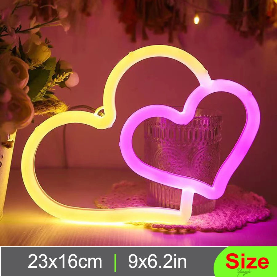 LED Bright Neon Light Night Gamepad Fire Moon Star Sign Modeling Lamp Room Wall Art Decoration Wholesale Xmas Birthday Wedding