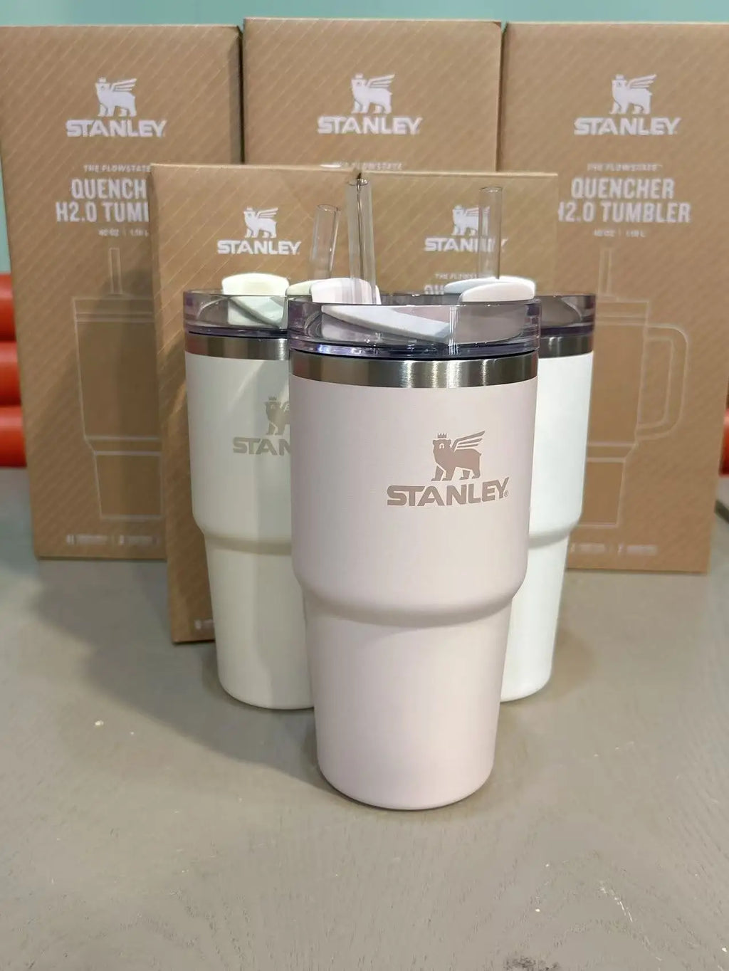 STANLEY ADVENTURE H2.0 20oz Scene Thermal Tumbler Wide Mouth Easy Clean Insulated Water Bottle Lightweight For Mountaineering