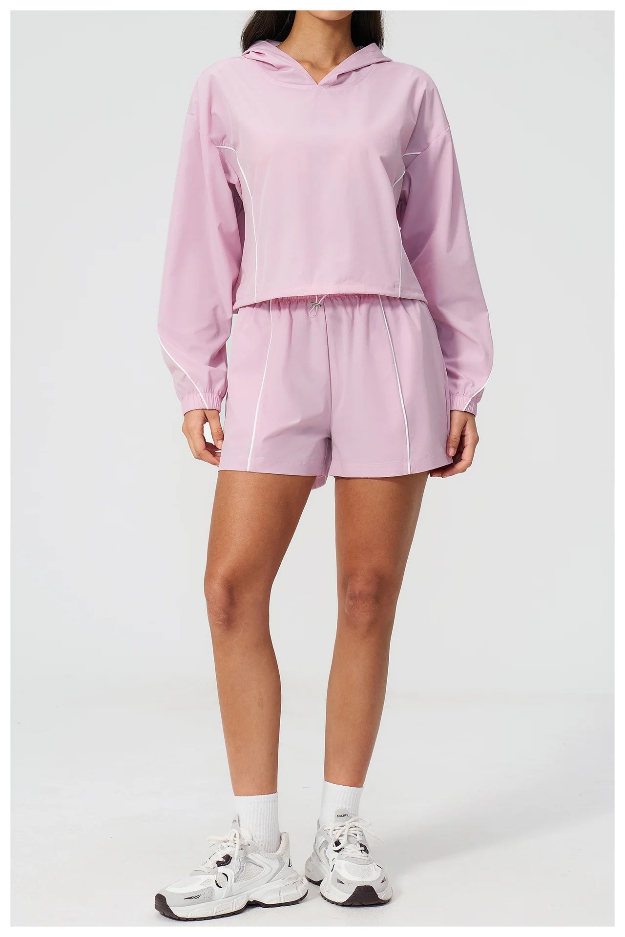 Yoga Set For Women Tracksuit Summer Sun Protection Set Yoga Long Sleeved Running Set Outdoor Sportswear For Women Athletic Wear
