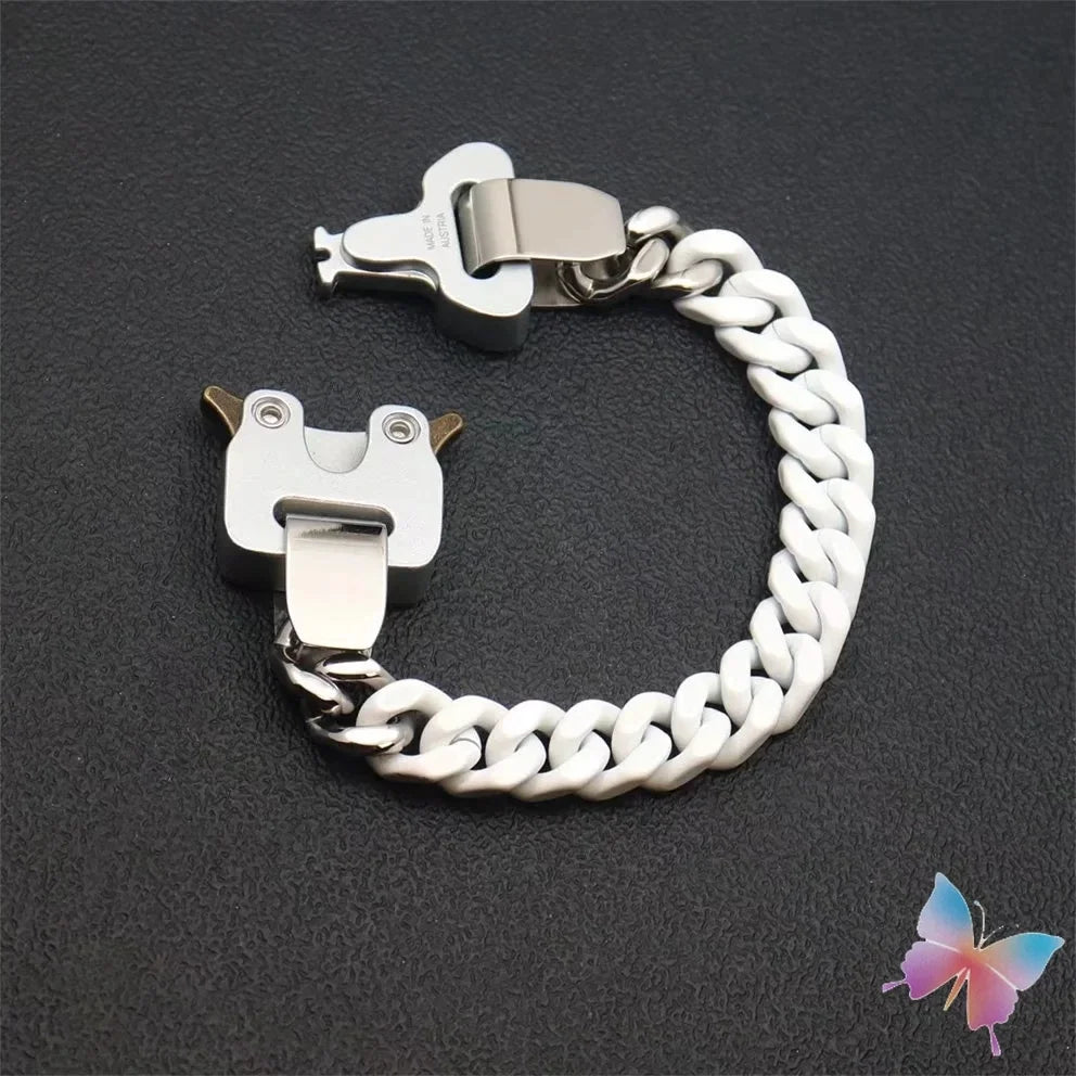 Unisex Street Fashion Trend 1017 ALYX 9SM Functional Bracelet Gift Box Packaging Open Buckle Men Women ALYX Accessories