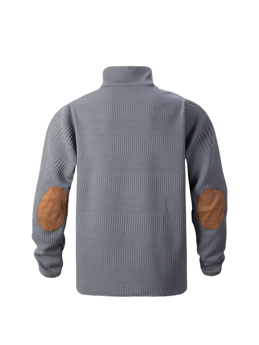 2026 New Spring Autumn Men's Jacquard Knit Sweatshirt, European Size Stand Collar Long Sleeve Loose Casual Outdoor Pullover