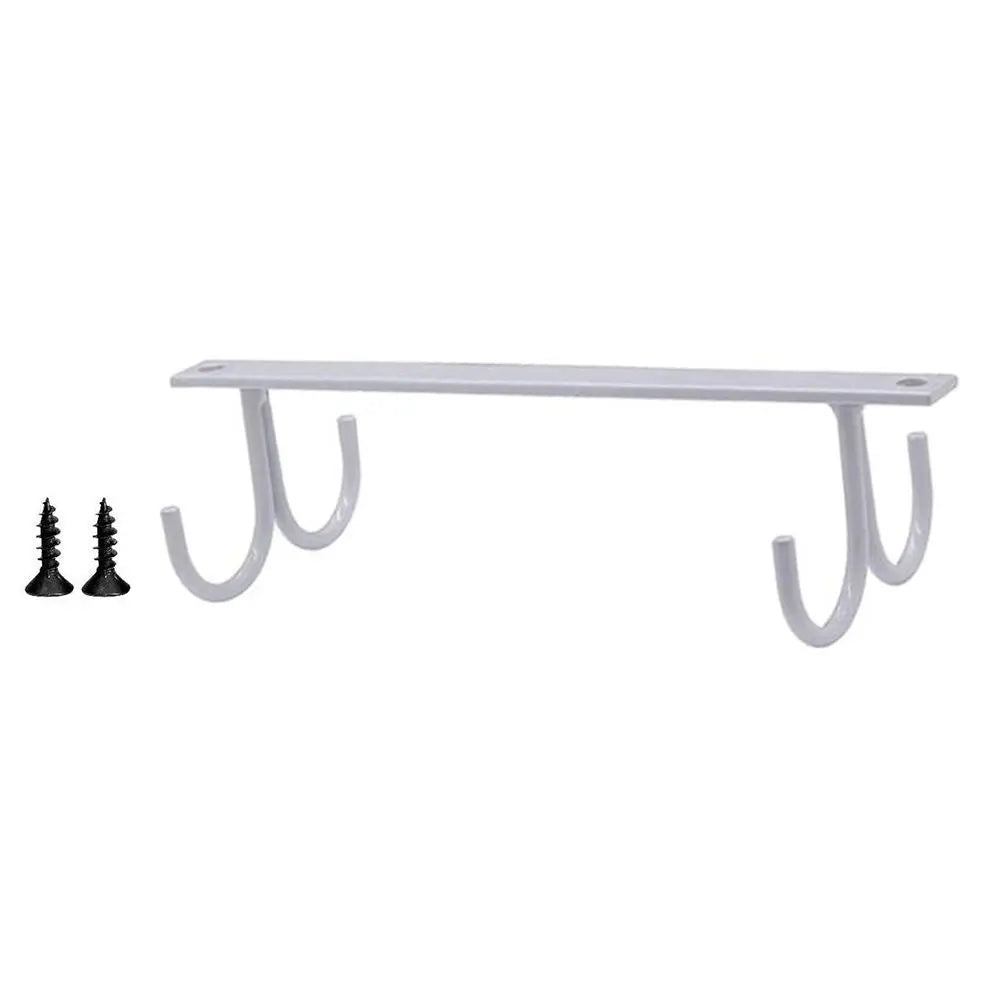 1pc Mug Rack Under Cabinet Coffee Cup Holder Mugs Cups Drying Hook Kitchen Closet Under Shelf Hanging Organizer Hook