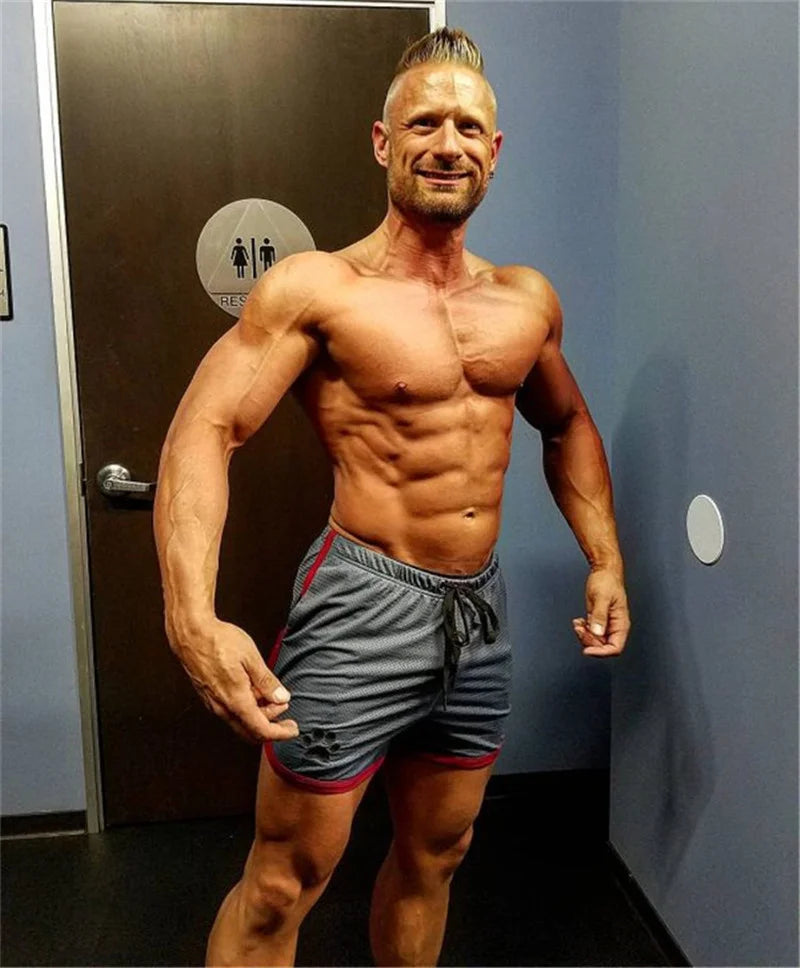 Mens Shorts Jogging Fitness Workout Bodybuilding running sports shorts Male Breathable ultra-short Mesh Shorts men Sweatpants