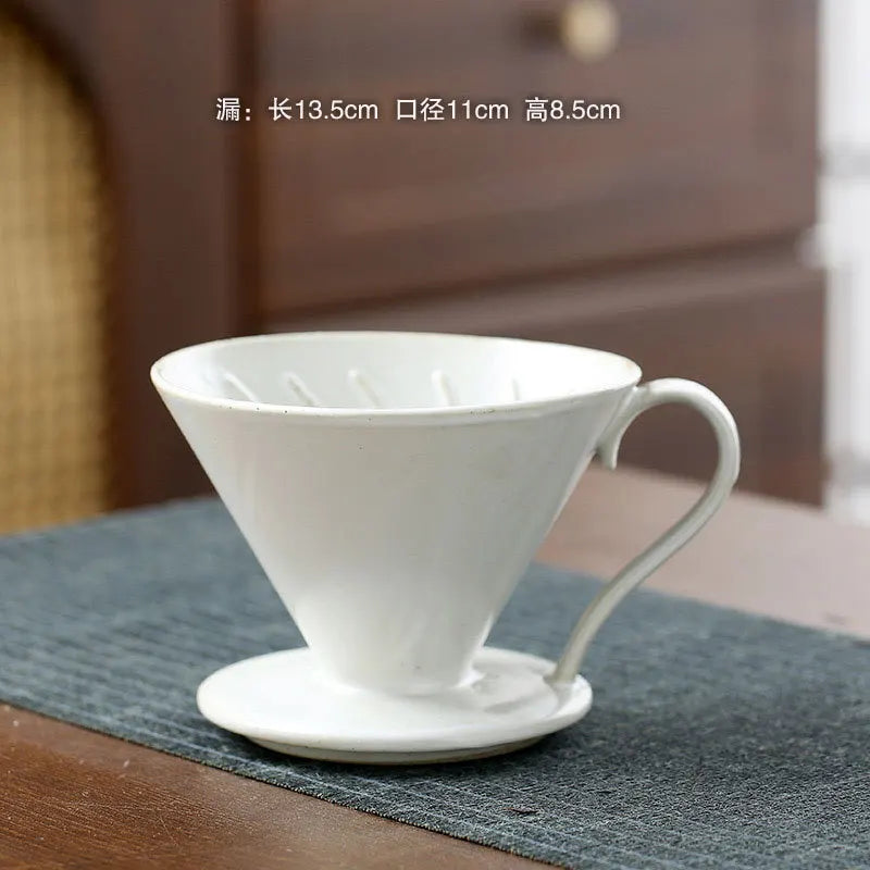 Ceramic V60 Coffee Dripper Funnel Large Capacity Sharing Pot Hand Pour Tool