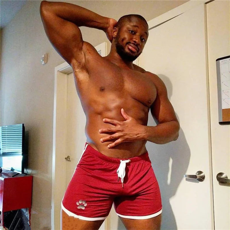 Mens Shorts Jogging Fitness Workout Bodybuilding running sports shorts Male Breathable ultra-short Mesh Shorts men Sweatpants